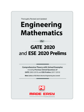 Thoroughly Revised And Updated Engineering - MADE EASY