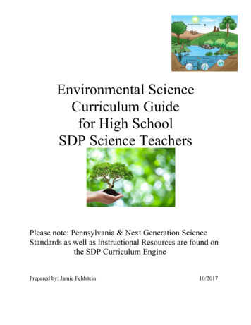 Environmental Science HS Curriculum Guide