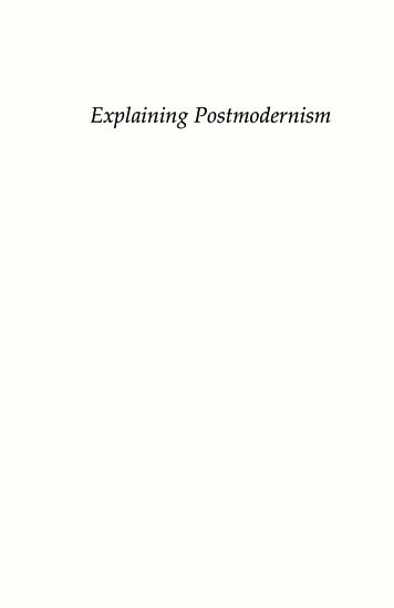 Explaining Postmodernism - Stephen Hicks
