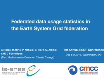 Federated Data Usage Statistics In The Earth System Grid Federation