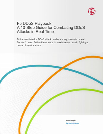 F5 DDoS Playbook - OARnet