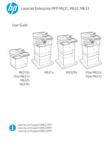 HP LaserJet Enterprise MFP M631, M632, M633 User Guide - CNET Content