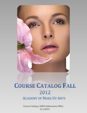 Course Catalog AMUA Admissions Office 5/1/2012 - Webs