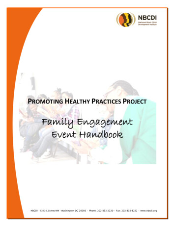 Family Engagement Event Handbook - NBCDI