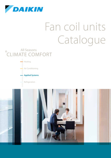 Fan Coil Units Catalogue - Daikin
