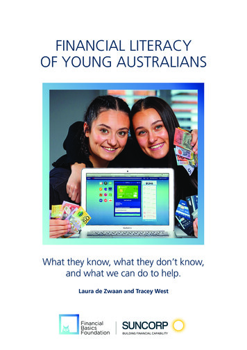 FINANCIAL LITERACY OF YOUNG AUSTRALIANS - Financial Basics Foundation