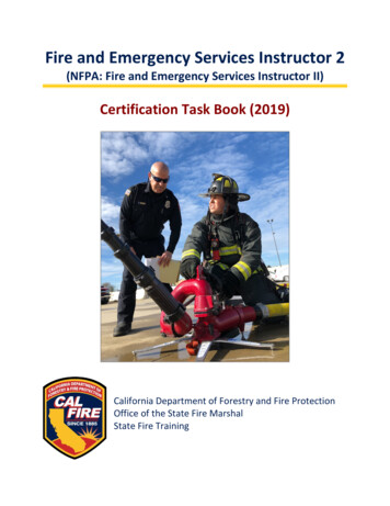 Fire And Emergency Services Instructor 2 Task Book
