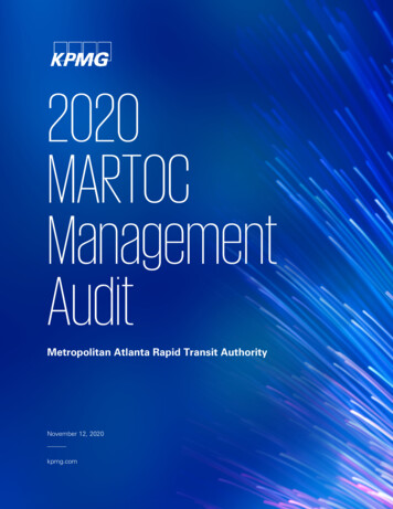 2020 MARTOC Management Audit