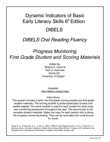DIBELS Oral Reading Fluency Progress Monitoring