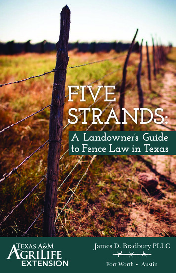 A Landowner's Guide To Fence Law In Texas - TAMU