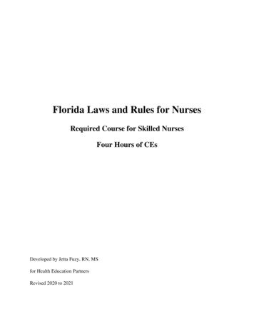 Florida Laws And Rules For Nurses - Healtheducationce 