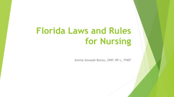 Florida Laws And Rules For Nursing - FRA