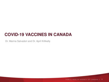 Covid-19 Vaccines In Canada