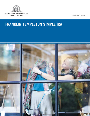 FRANKLIN TEMPLETON SIMPLE IRA - Aaascholarships 