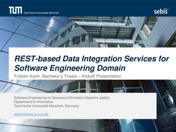 REST-based Data Integration Services For Software Engineering Domain - TUM
