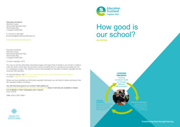 How Good Is Our School? (4th Edition) - Education Scotland