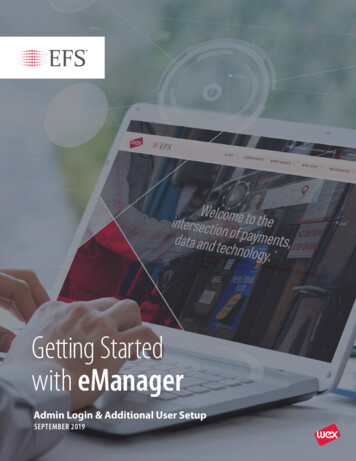 Getting Started With EManager
