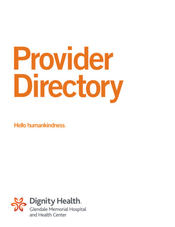 Provider Directory - Dignity Health