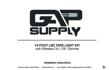 16 FOOT LED TAPE LIGHT KIT With Wireless On / Off / Dimmer