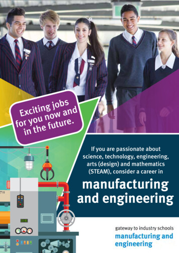 Gateway To Industry Schools - Manufacturing & Engineering Brochure