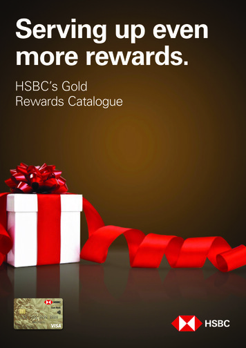 HSBC's Gold Rewards Catalogue