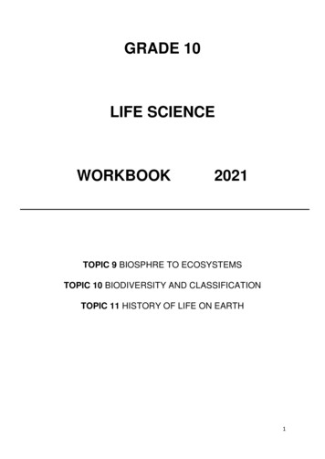 GRADE 10 LIFE SCIENCE WORKBOOK 2021 - Hoerskool Birchleigh