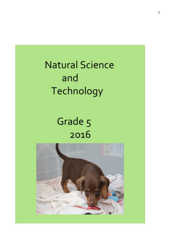 Natural Science And Technology Grade 5 2016