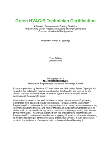 Green HVAC/R Technician Certification - EPATest 