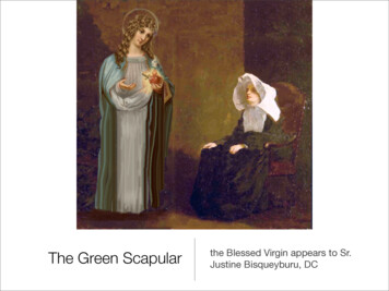 The Green Scapular The Blessed Virgin Appears To Sr.