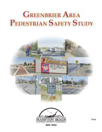 Greenbrier Pedestrian Study Final Report - HRTPO