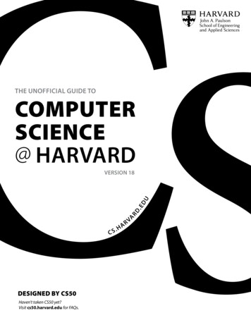 The Unofficial Guide To Computer Science Harvard