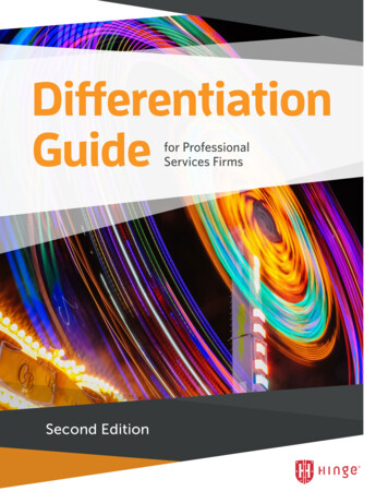 Differentiation Guide - Hinge Marketing