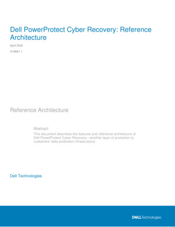 Dell PowerProtect Cyber Recovery: Reference Architecture