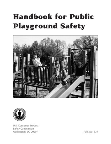 Handbook For Public Playground Safety - Indian Health Service