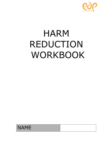 HARM REDUCTION WORKBOOK - EDP Drug & Alcohol Services