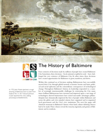 The History Of Baltimore