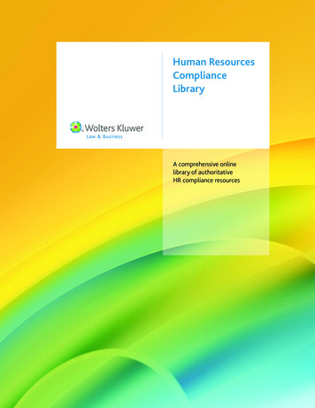 Human Resources Compliance Library - Business.cch 