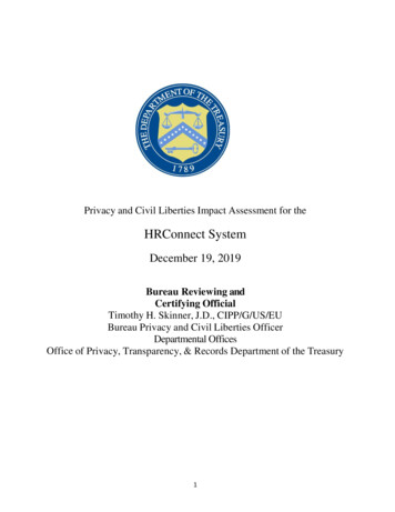 HRConnect PCLIA 12192019 (Final, Signed) To Be Remediated
