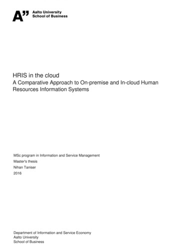 HRIS In The Cloud - Aaltodoc.aalto.fi