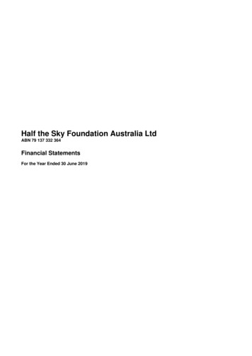 Half The Sky Foundation Australia Ltd