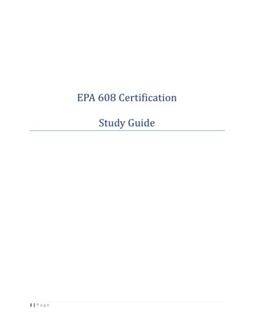 EPA 608 Certification Study Guide