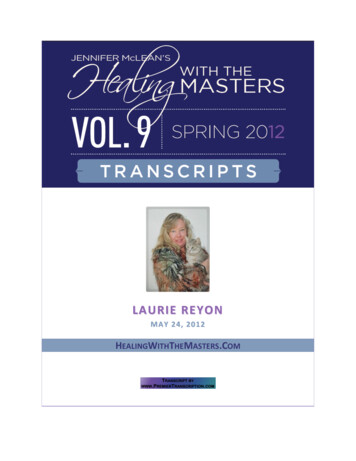 HWTM V9-28 Laurie Reyon 05-24-12 - Healing With The Masters