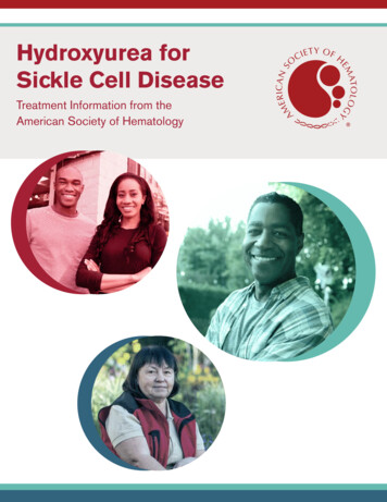 Hydroxyurea For Sickle Cell Disease - American Society Of Hematology