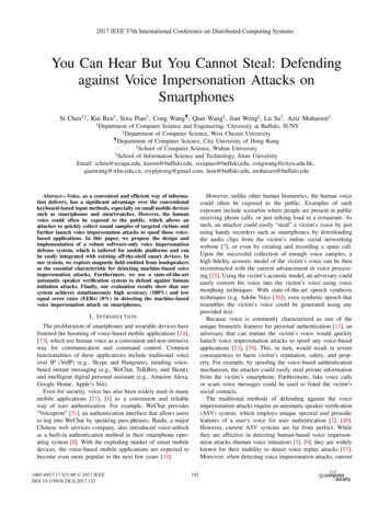 You Can Hear But You Cannot Steal: Defending Against Voice .