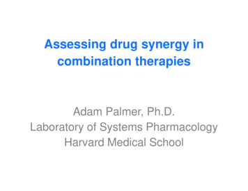 Assessing Drug Synergy In Combination Therapies