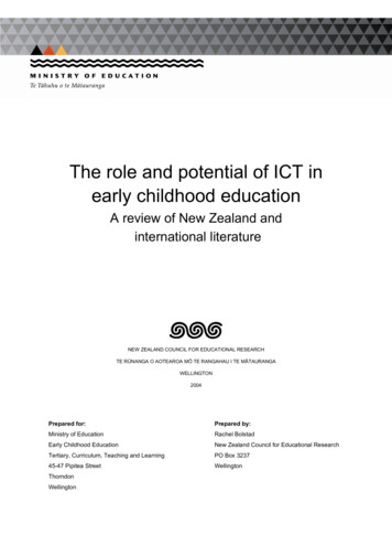 The Role And Potential Of ICT In Early Childhood Education: A Review Of .