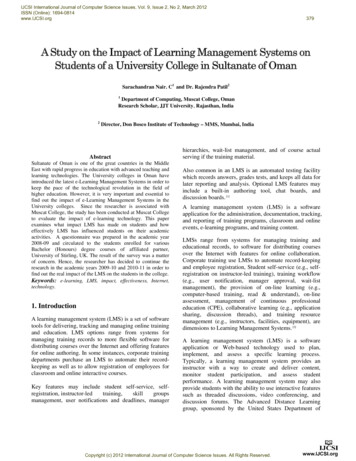 A Study On The Impact Of Learning Management Systems On Students Of A .