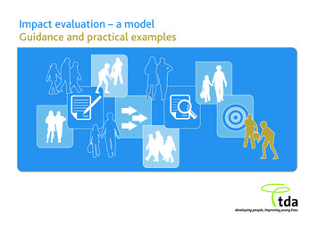 Impact Evaluation - A Model Guidance And Practical Examples