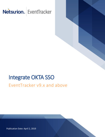 Integrate OKTA SSO - Netsurion