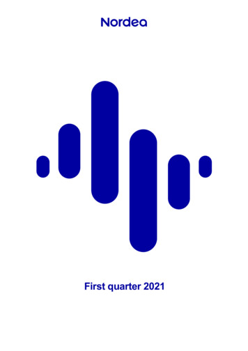 First Quarter 2021 - Nordea